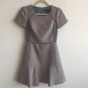 Jcrew metallic tweed dress